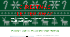 Desktop Screenshot of christmasletterswap.com