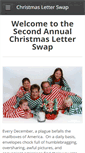 Mobile Screenshot of christmasletterswap.com